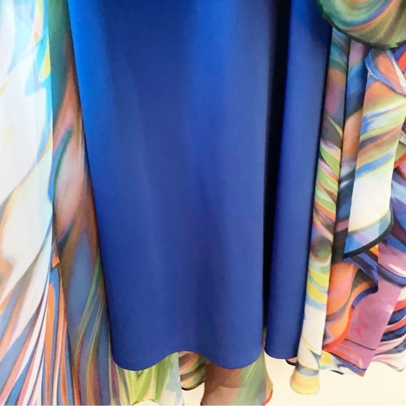 BOSTON PROPER Multicolor Swirl Embellished Maxi Dress Resortwear Vacation - Picture 8 of 12